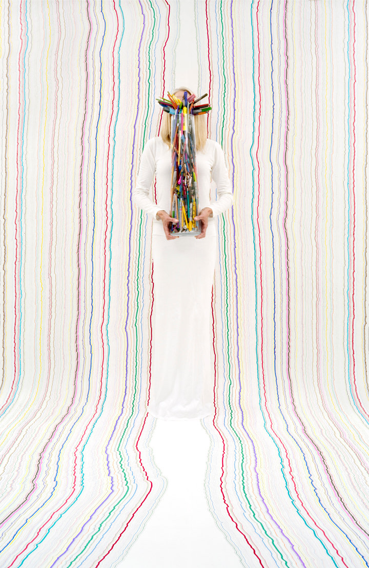 Rachel Perry, Lost in My Life (Chiral Lines 1), 2016. Archival Pigment Print, 60 x 40 inches.