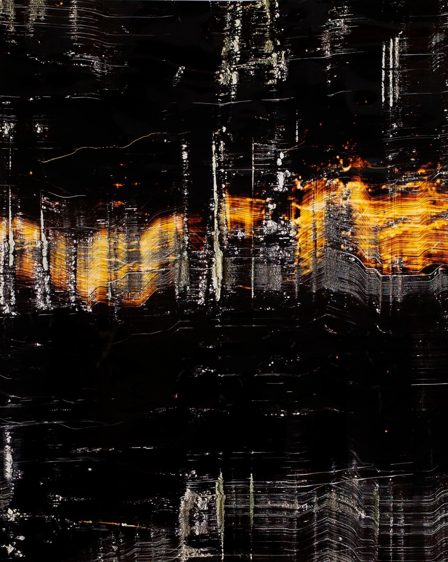 Marco Breuer, Untitled (C-1652),&nbsp;2014. Reversal paper, burned/scraped, 14 1/4 x 11 3/4 inches.&nbsp;&copy; Marco Breuer, Courtesy Yossi Milo Gallery, New York.