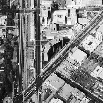Parking Lots (Intersection of Wilshire Blvd. &amp;amp; Santa Monica Blvd.) #30, 1967-99, 15 x 15 inch Gelatin Silver Print, Initialed and editioned on verso, Edition 23/3
