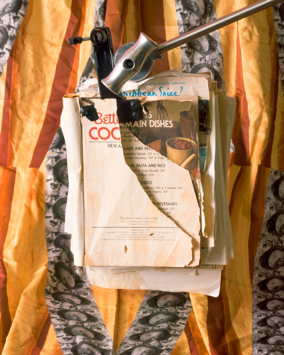 David Alekhuogie,&nbsp;Mom&#039;s cookbook, from the series&nbsp;Soul Food, 2021. Archival pigment print, 40 x 32 inches.