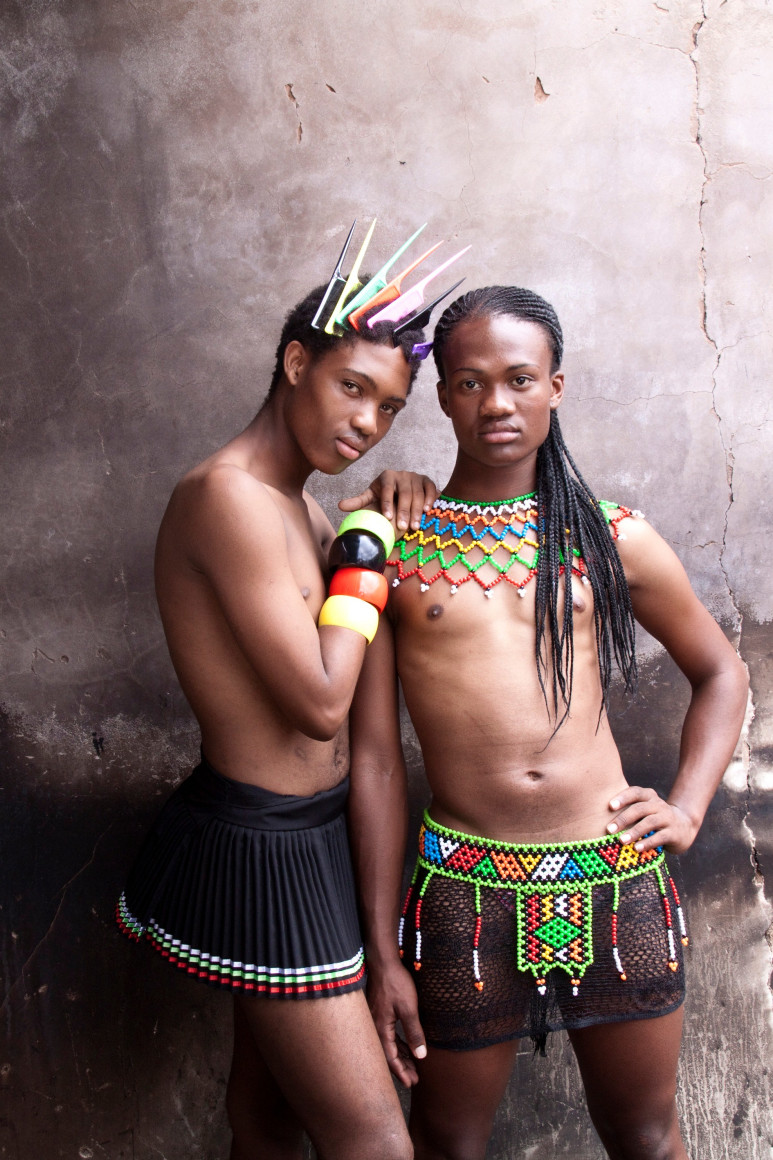 Zanele Muholi, Mini and Le Sishi, 2010, from the series Beulahs. Archival pigment print, 35 x 25 inches.
