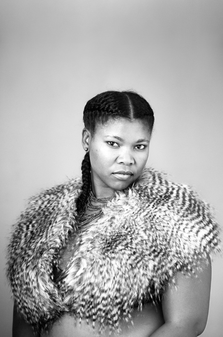 Zanele Muholi, Charmain Carrol, Parktown Johannesburg, 2013, from the series Faces and Phases. Gelatin silver print, 35 1/4 x 25 inches.