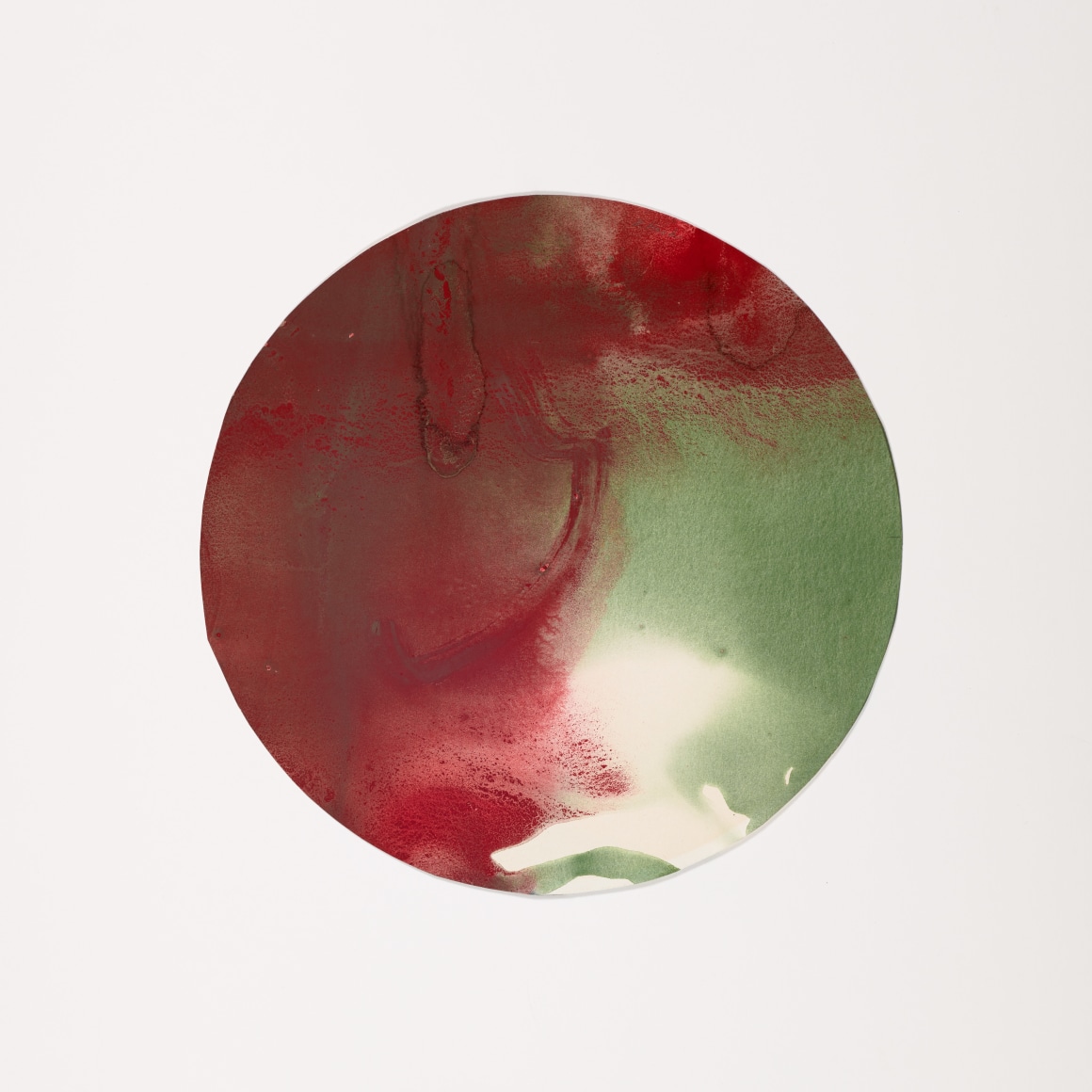 Dorothy Hood Untitled, c. 1979 watercolor on paper 12 1/2 inches in diameter frame: 20 3/4 x 20 3/4 inches