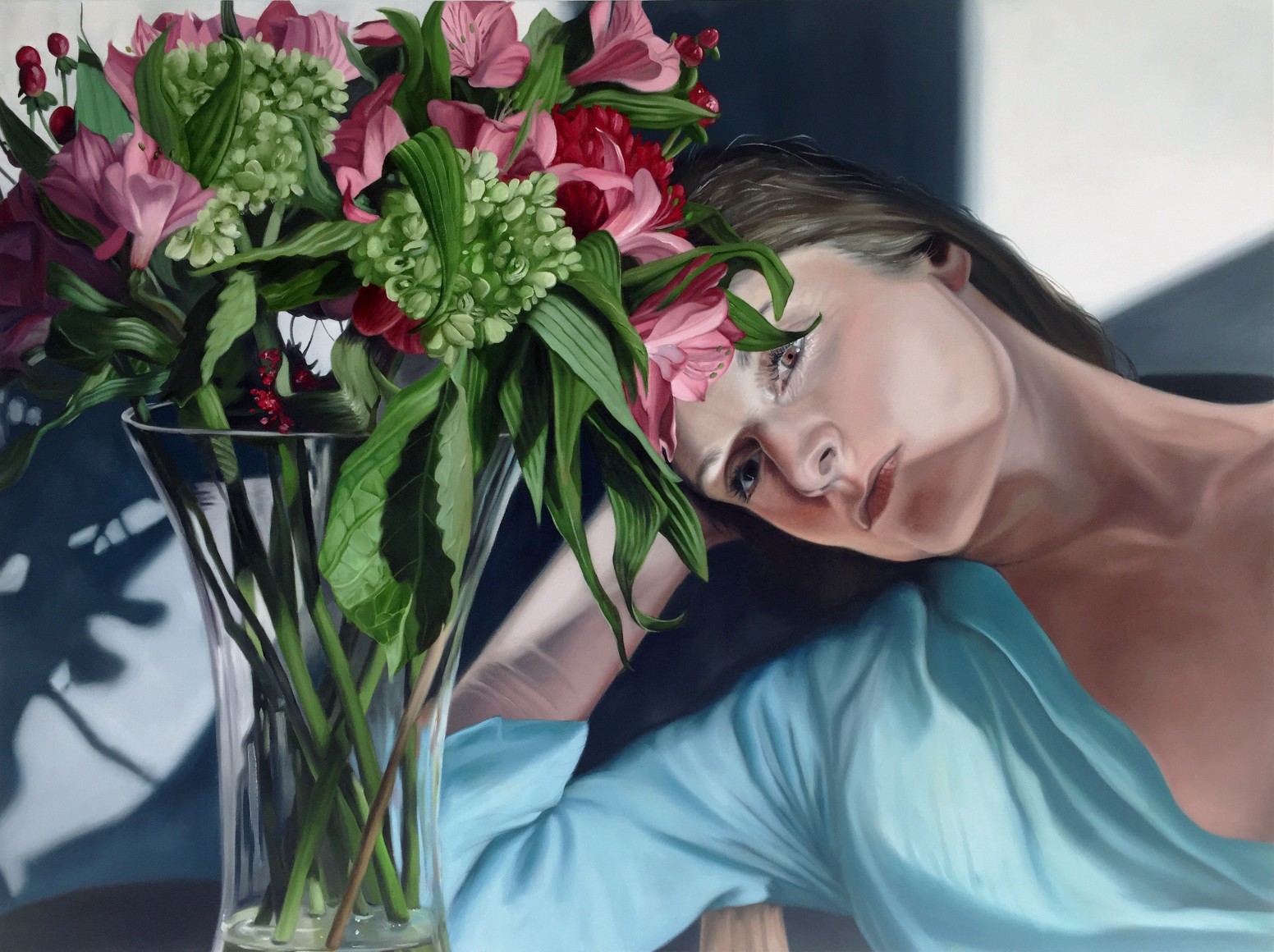 Kelli Vance Every Spot of Light That Gauged a Shadow Beside My Bones, 2018 oil on canvas 30 x 40 inches