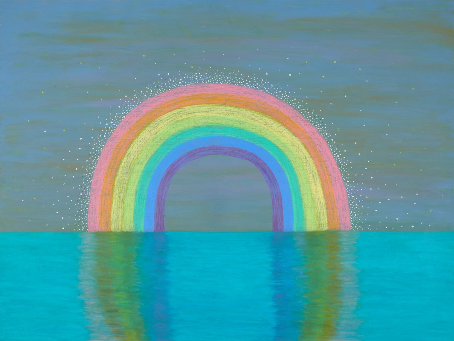 Ping Zheng Look Into the Future, 2020 oil stick on paper 18 x 24 inches