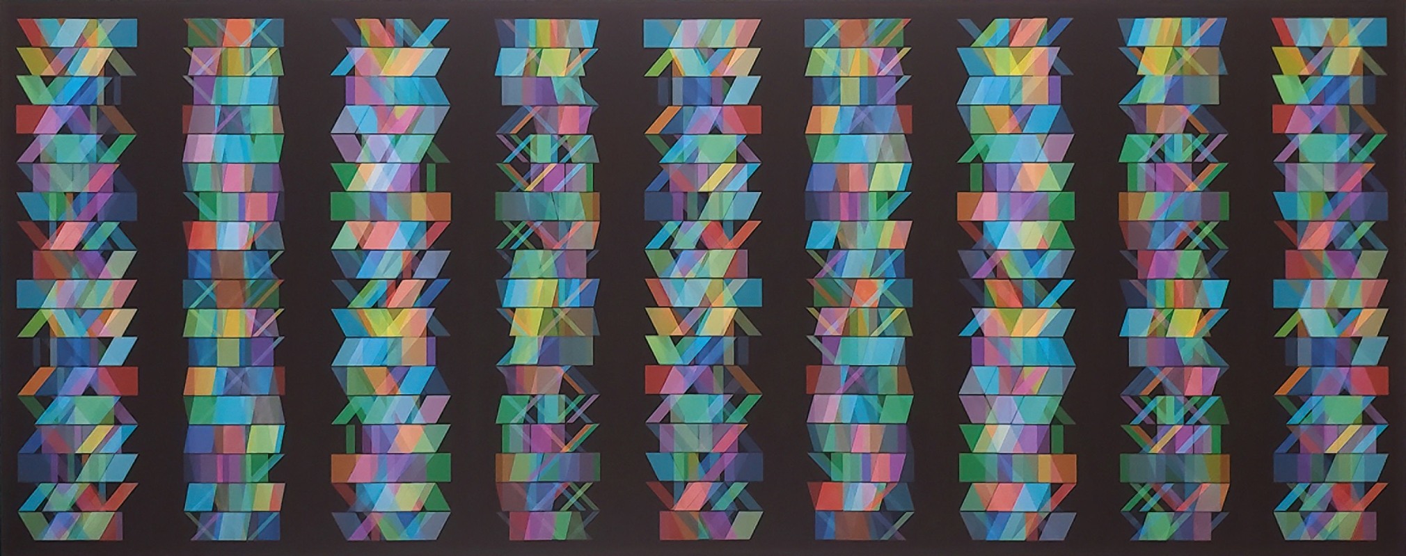 Christian Eckart Ennead, 2022 archival aqueous ink digital print on translucent paper 16 1/2 x 37 inches Edition of 25