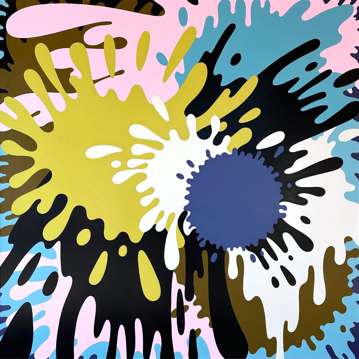 Aaron Parazette Beggar's Joys, 1996 Acrylic on canvas 75 x 75 inches