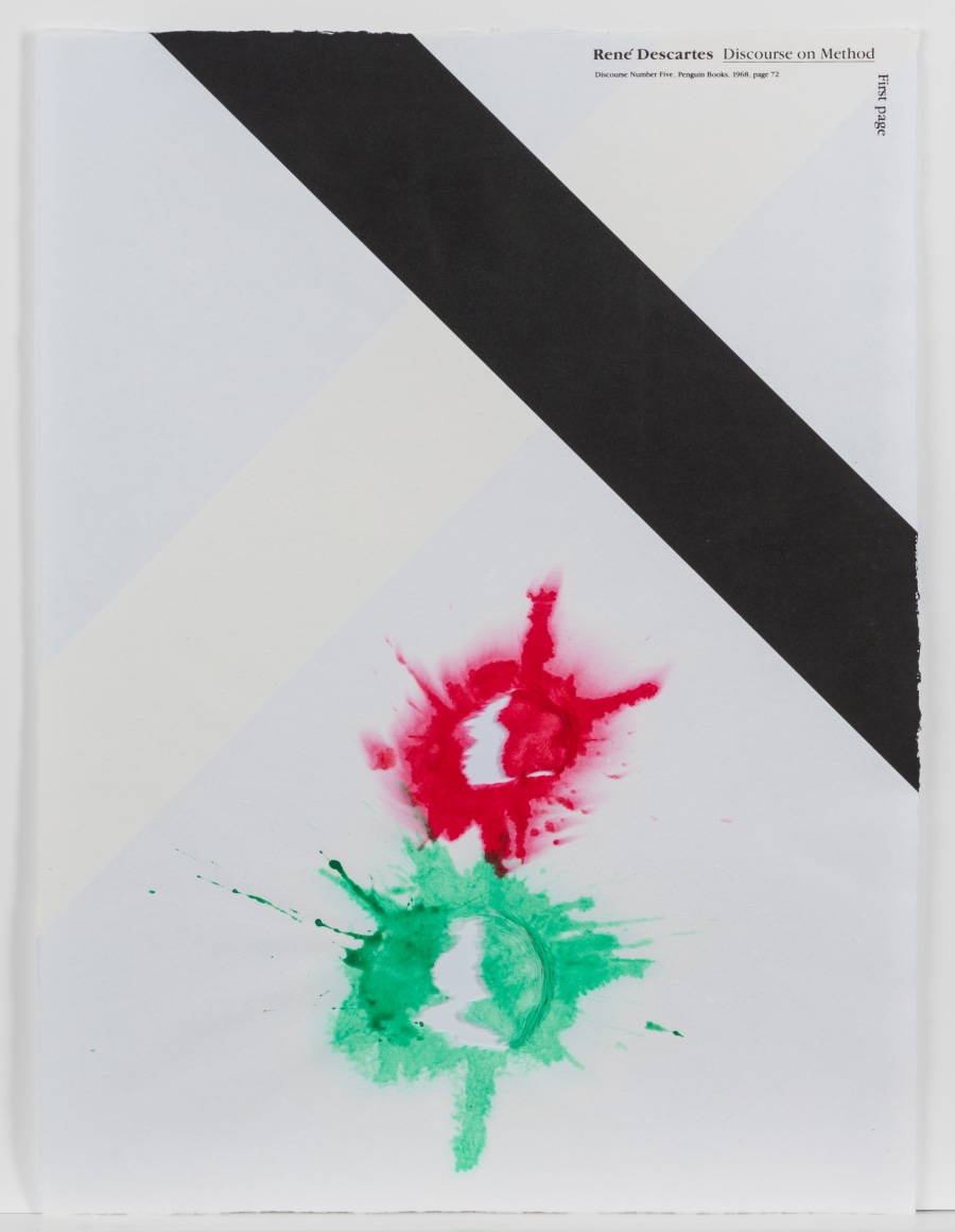 Richard Tuttle  Plastic History (Portfolio), 1990  silkscreen and handmade paper  18 x 24 inches  edition of 50  $12,000