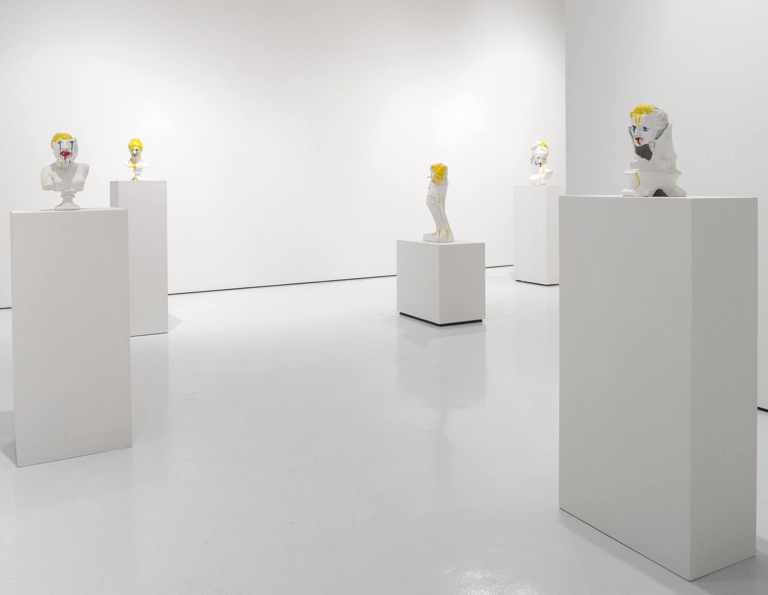 THE BRUCE HIGH QUALITY FOUNDATION Self Portraits (various works) installation at McClain Gallery, 2014