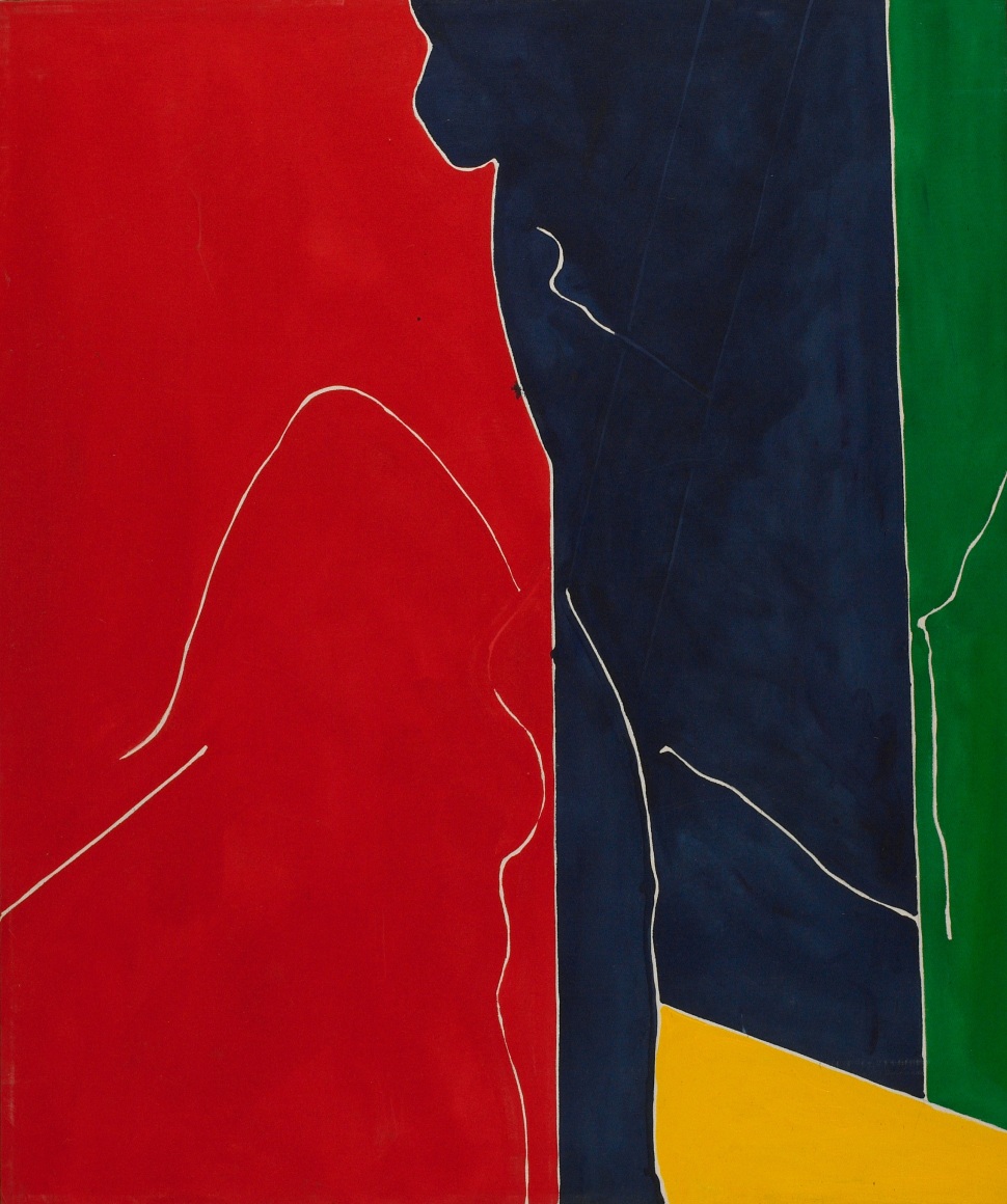 Jack Roth New Synthesis #35, 1981 signed, titled and dated &lsquo;81 verso acrylic on canvas 48 &times; 40 inches