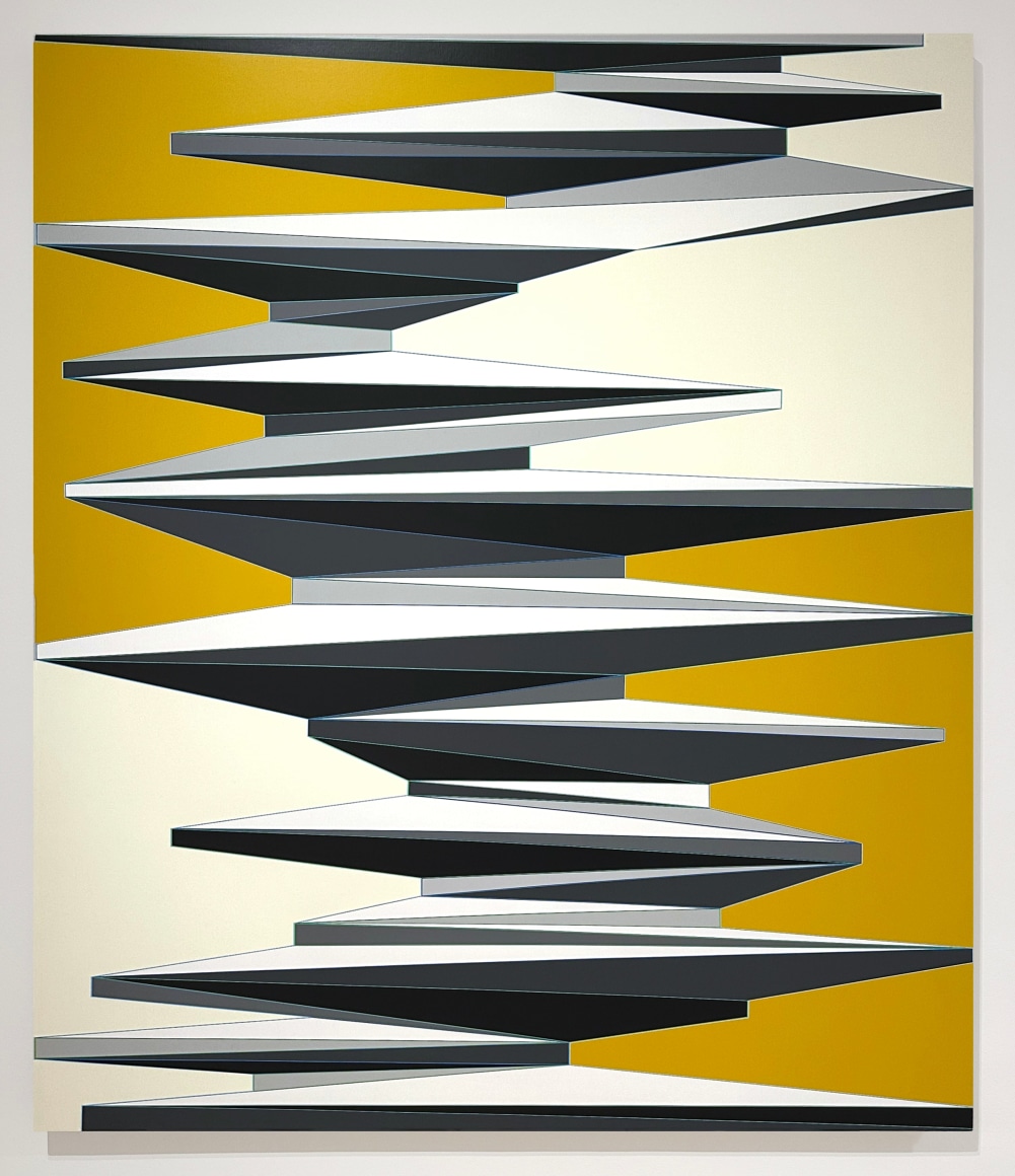 Aaron Parazette Mad About Saffron, 2024 acrylic on canvas 70 x 64 inches