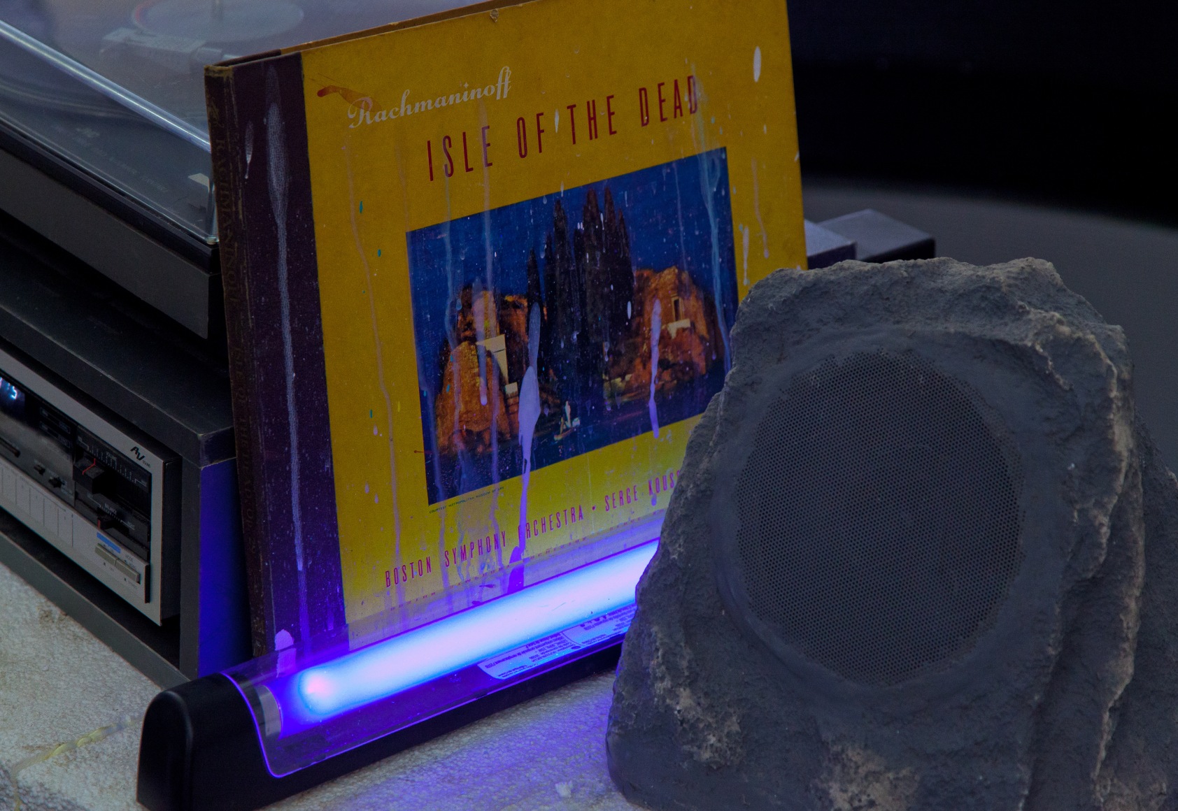 THE BRUCE HIGH QUALITY FOUNDATION Isle of the Dead, 2014 (detail) mixed media, AV components 35 x 70 x 70 inches