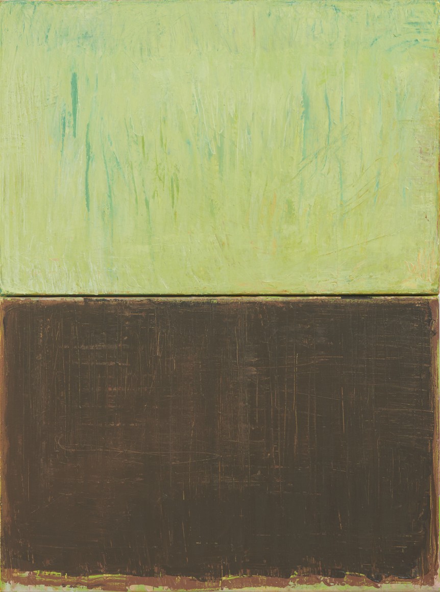 Christopher Le Brun Cloud and Cloud, 2020 oil on two canvases canvas: 31 7/8 x 23 7/8 inches