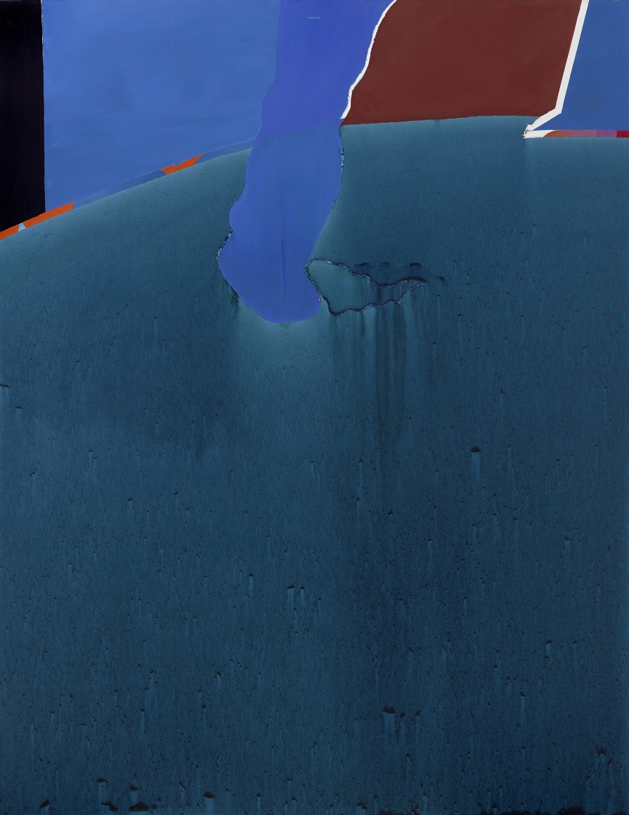 Dorothy Hood Blue Waters, n.d. oil on canvas 89 3/4 x 70 inches