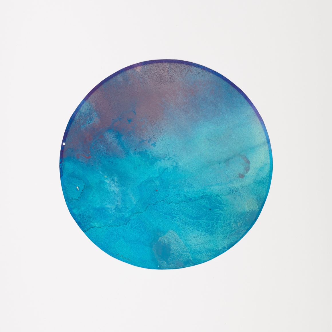 Dorothy Hood Untitled, c. 1979 watercolor on paper 12 1/2 inches in diameter frame: 20 3/4 x 20 3/4 inches