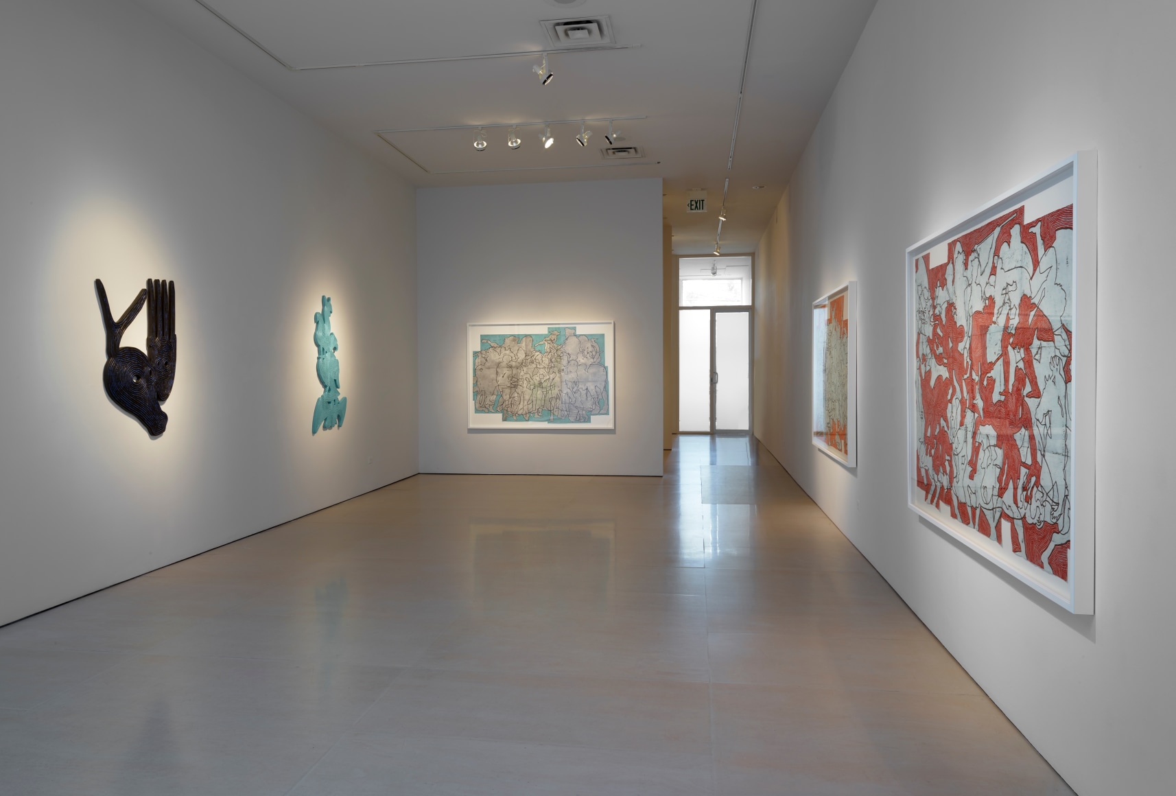 Installation view of Bo Joseph | Feeding the Beast at McClain Gallery, September 2020