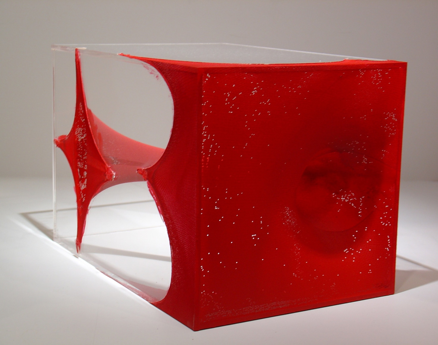 Anish Kapoor  Untitled, 2003  perspex, hand tinted stocking, paint  10 1/4 x 10 1/4 x 15 inches  Edition of 60  $25,000