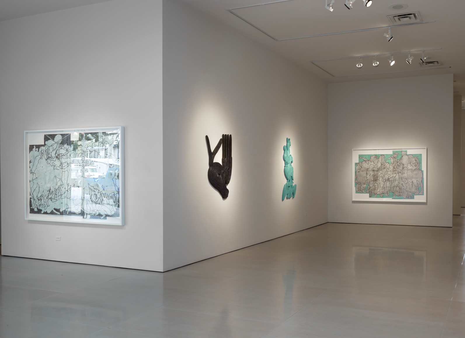 Installation view of Bo Joseph | Feeding the Beast at McClain Gallery, September 2020