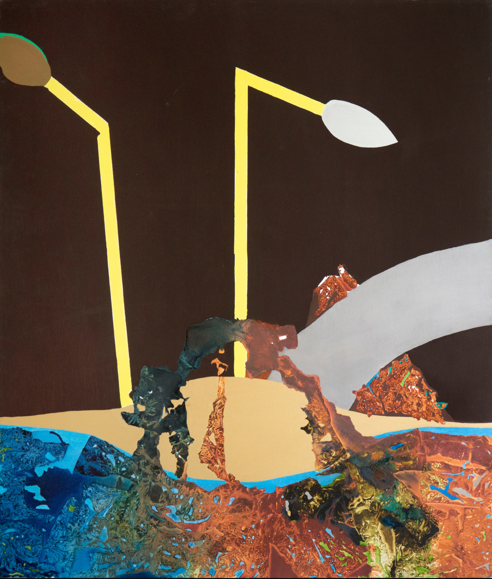 Dorothy Hood Untitled, c 1980s oil on canvas 70 x 60 inches