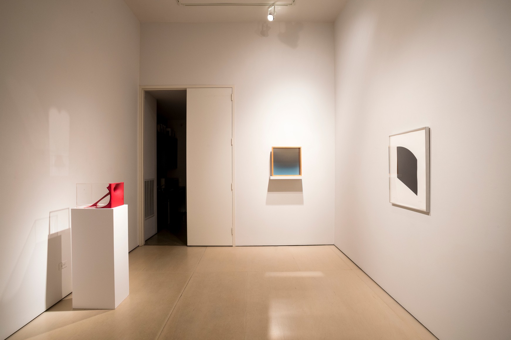 Installation image from Celestial: Larry Bell at McClain Gallery, 2013