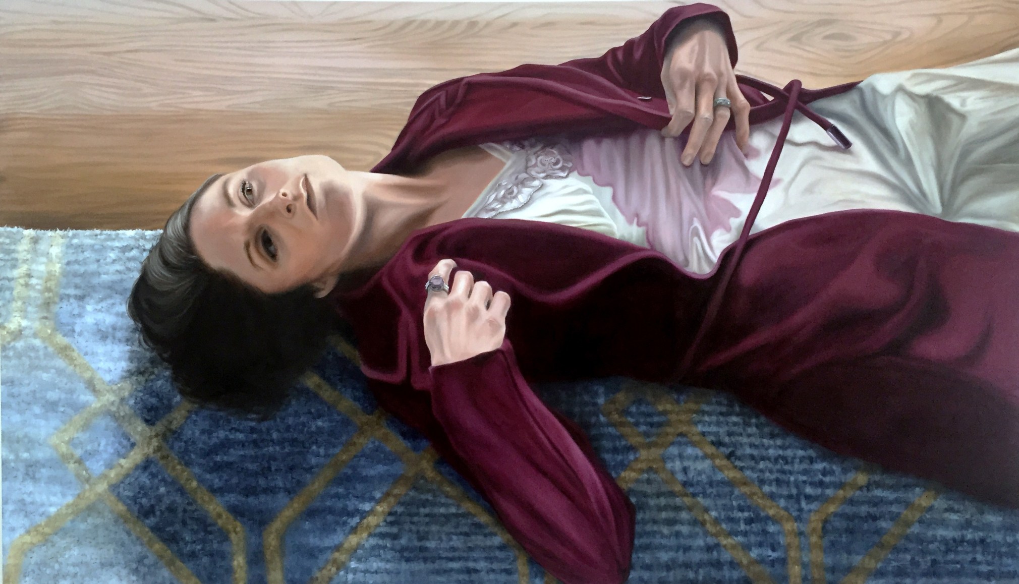 Kelli Vance While I Was Waiting, 2018 oil on canvas 42 x 72 inches $5,500
