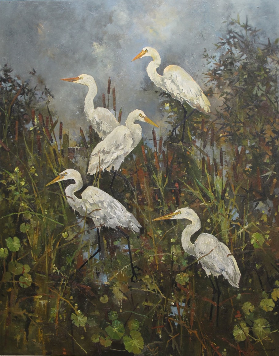 John Alexander Return to Babylon, 2014 oil on canvas 76 x 60 inches Private Collection