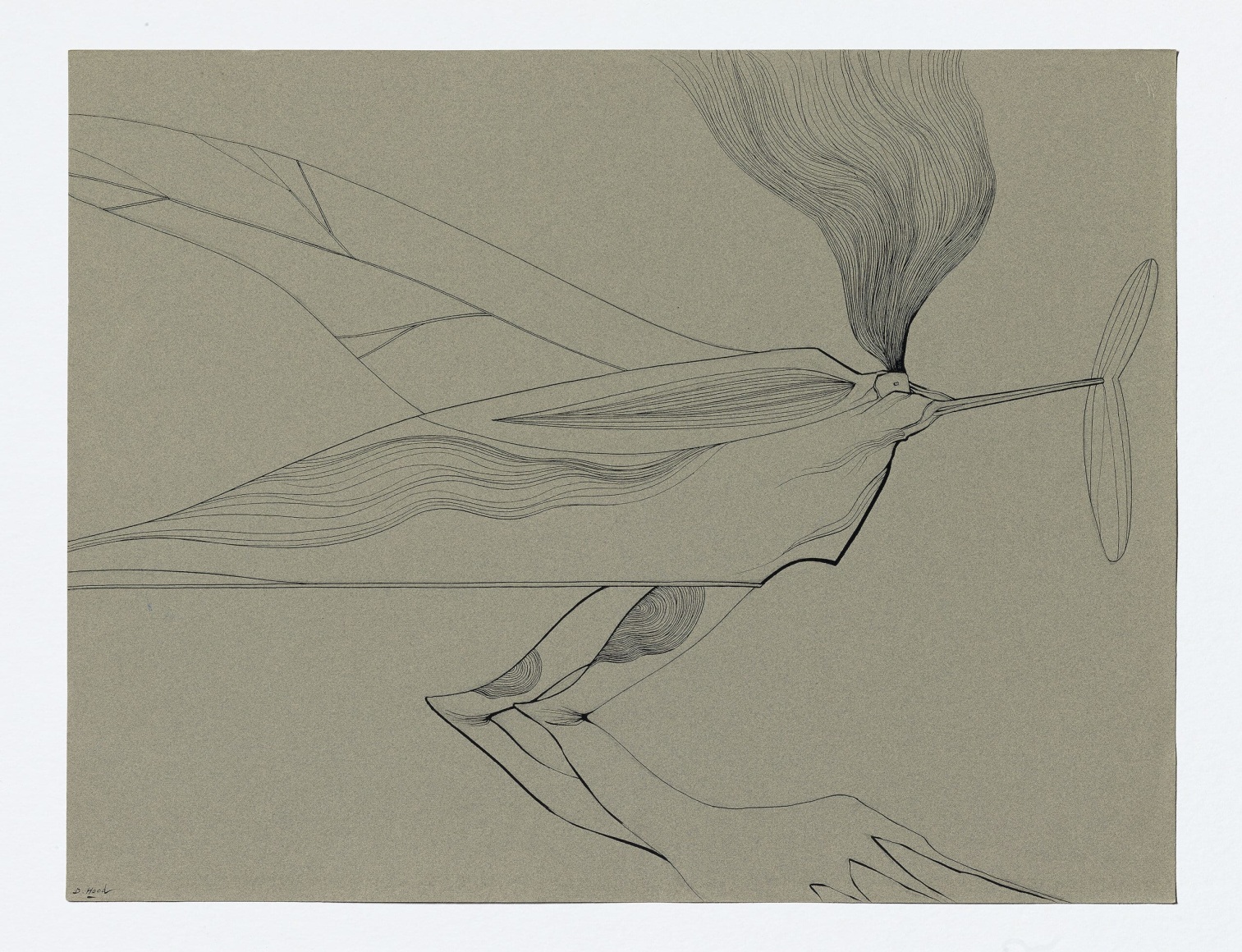 Dorothy Hood Untitled , n.d. ink on paper paper: 19 3/4 x 25 3/4 inches frame: 25 15/16 x 31 7/8 inches