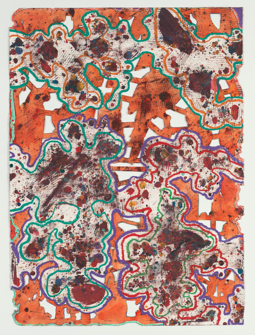 Bo Joseph Experiments in Expiration: Folly, 2014 oil pastel, colored pencil and acrylic on paper 33 3/4 x 25 3/4 inches