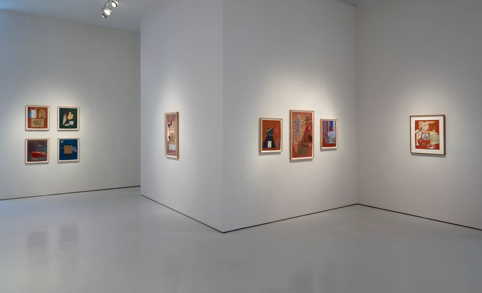 DOROTHY HOOD, COLLAGES, Installation view, McClain Gallery, June 2020