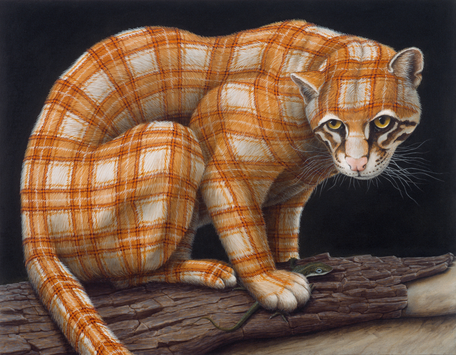 Ocelot 2015 Oil on linen 35 x 45 in. 