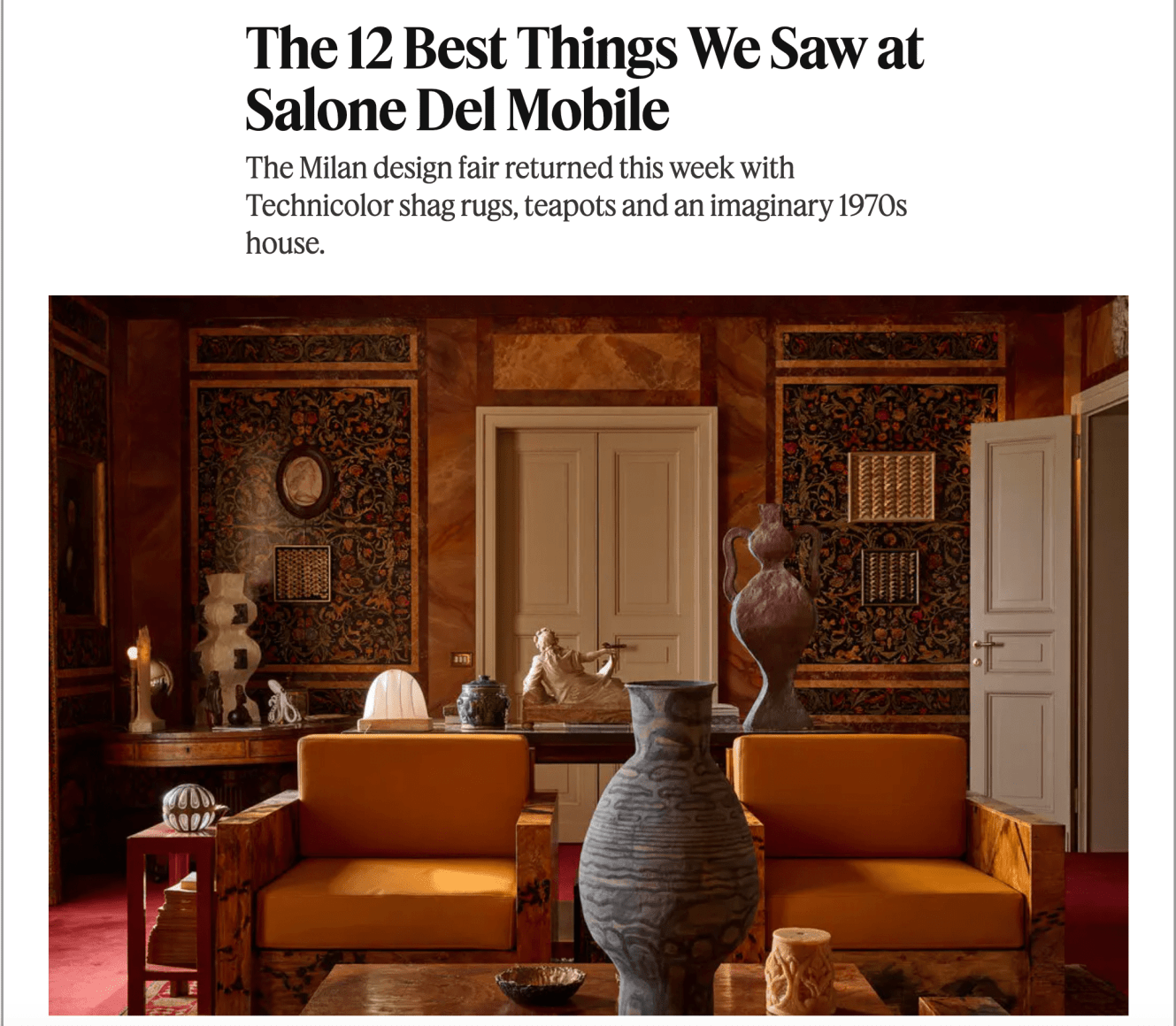 Sakiyama Takayuki a standout at Salone Del Mobile 2025