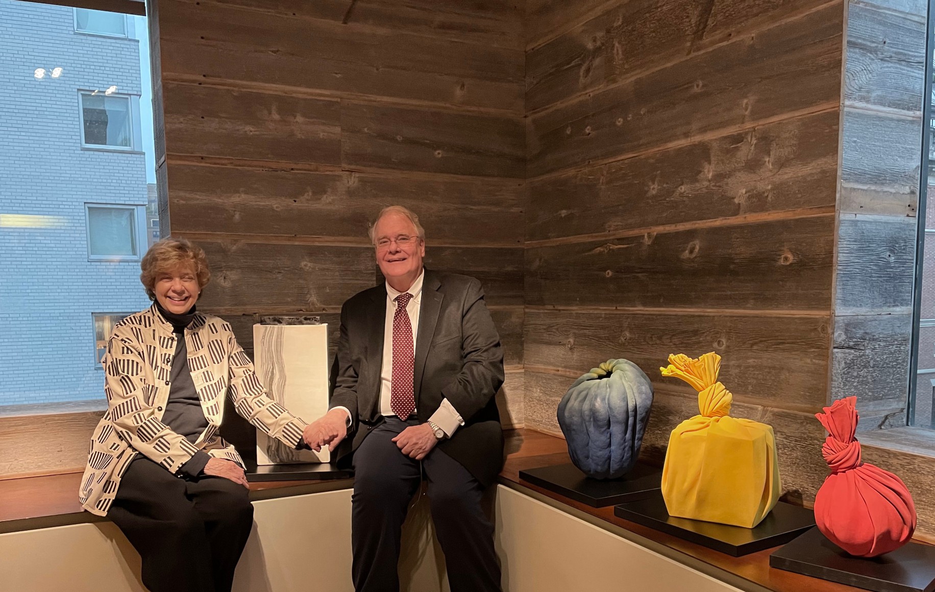 With Alice at Joan B Mirviss LTD, New York, 2021.