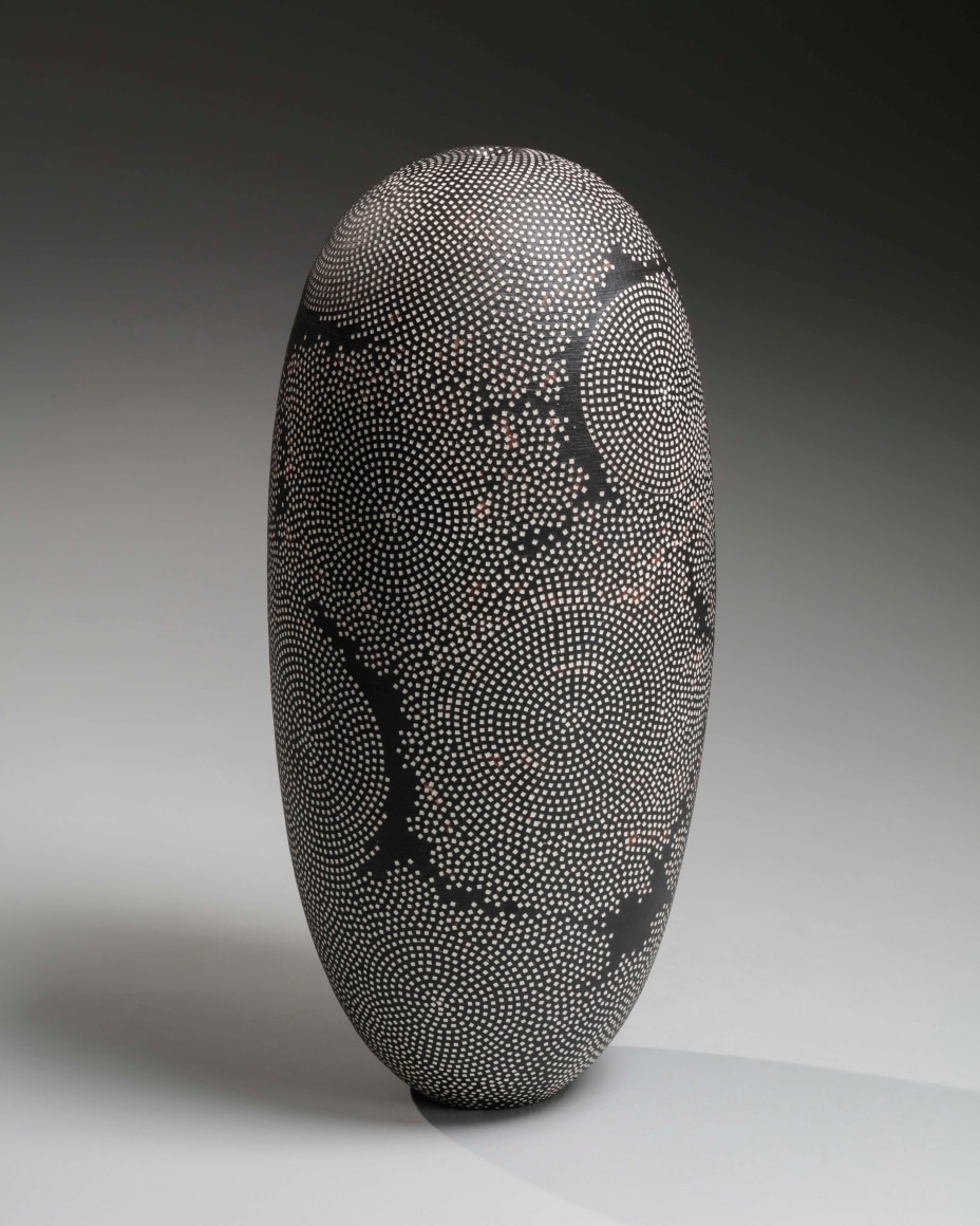 Vessel 95; Small lozenge-shaped impressed vessel, 1995