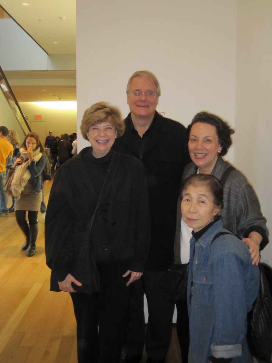 With Alice and artist Mishima Kimiyo and curator Cora Rosevear, MOMA New York, 2011.