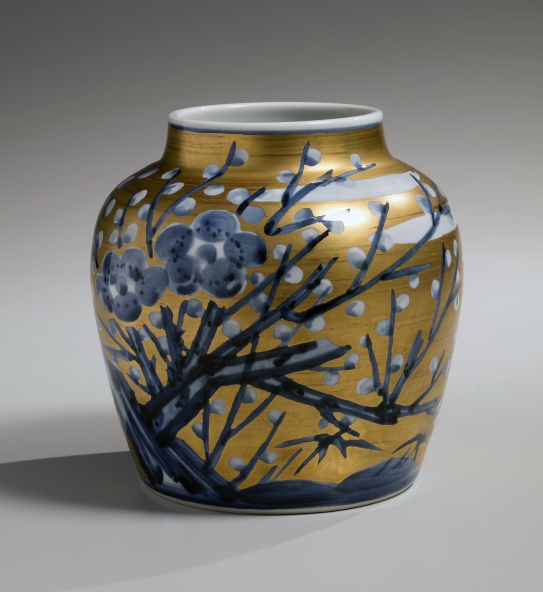 Kondō Yūzō (1902-1985), Vase with plum-blossom pattern