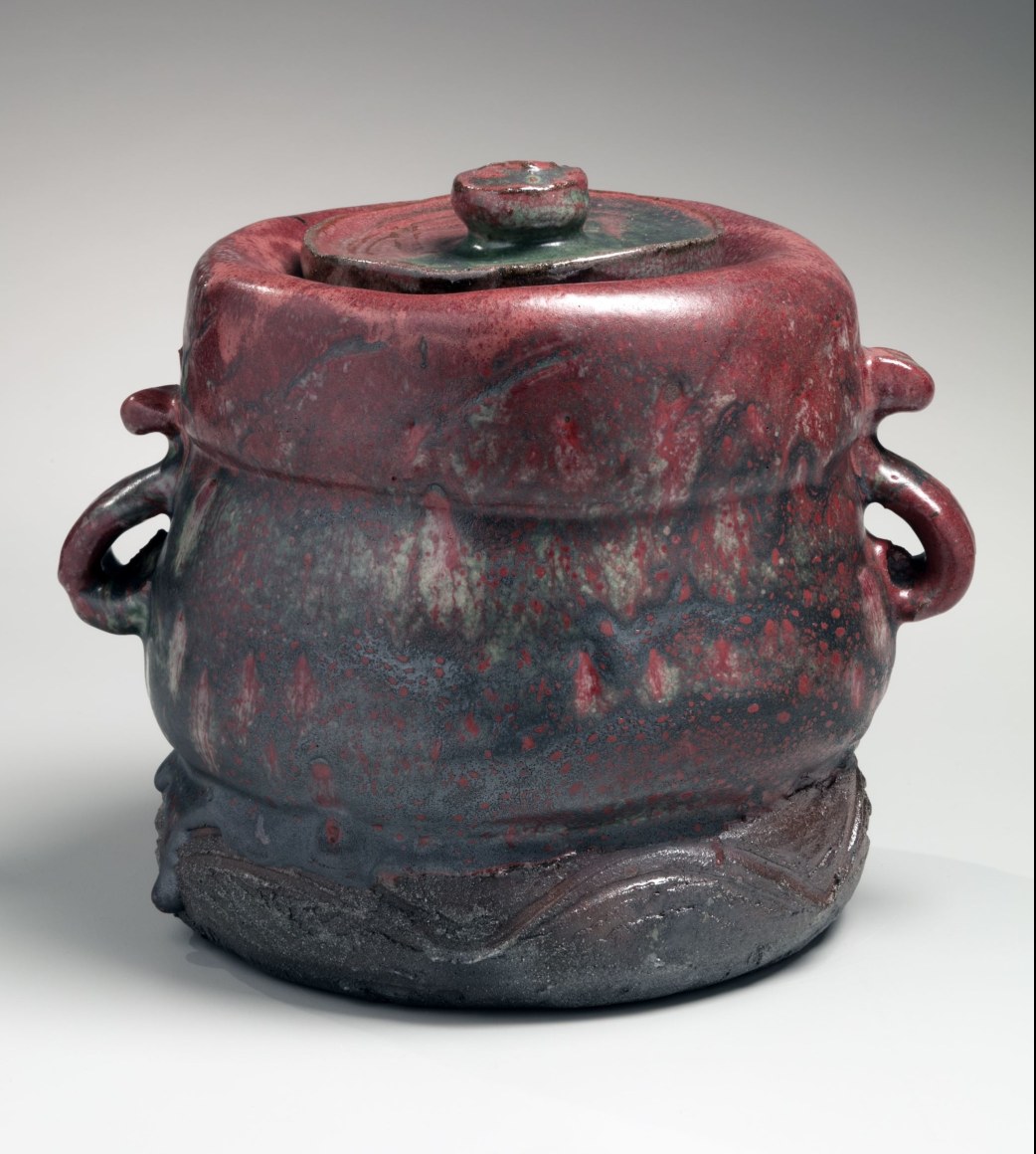 Shinsa (copper red) waterjar, 2017