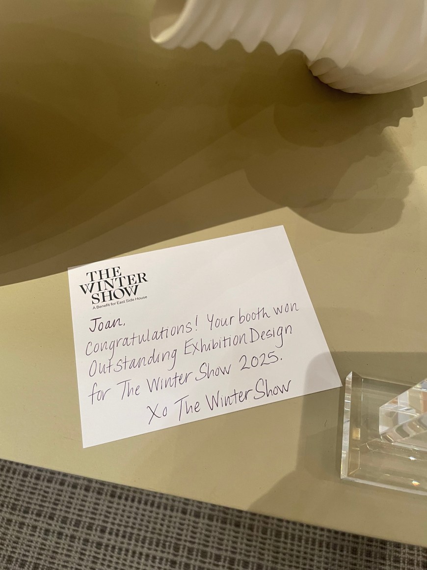 The Winter Show 2025 selects Joan B Mirviss LTD for Outstanding Booth Design