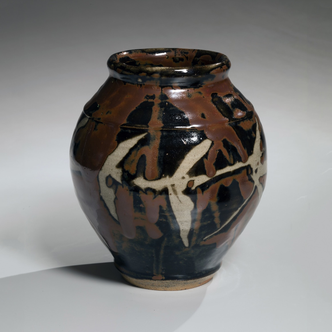 Hamada Shōji (1894-1978), Vessel with resist patterning