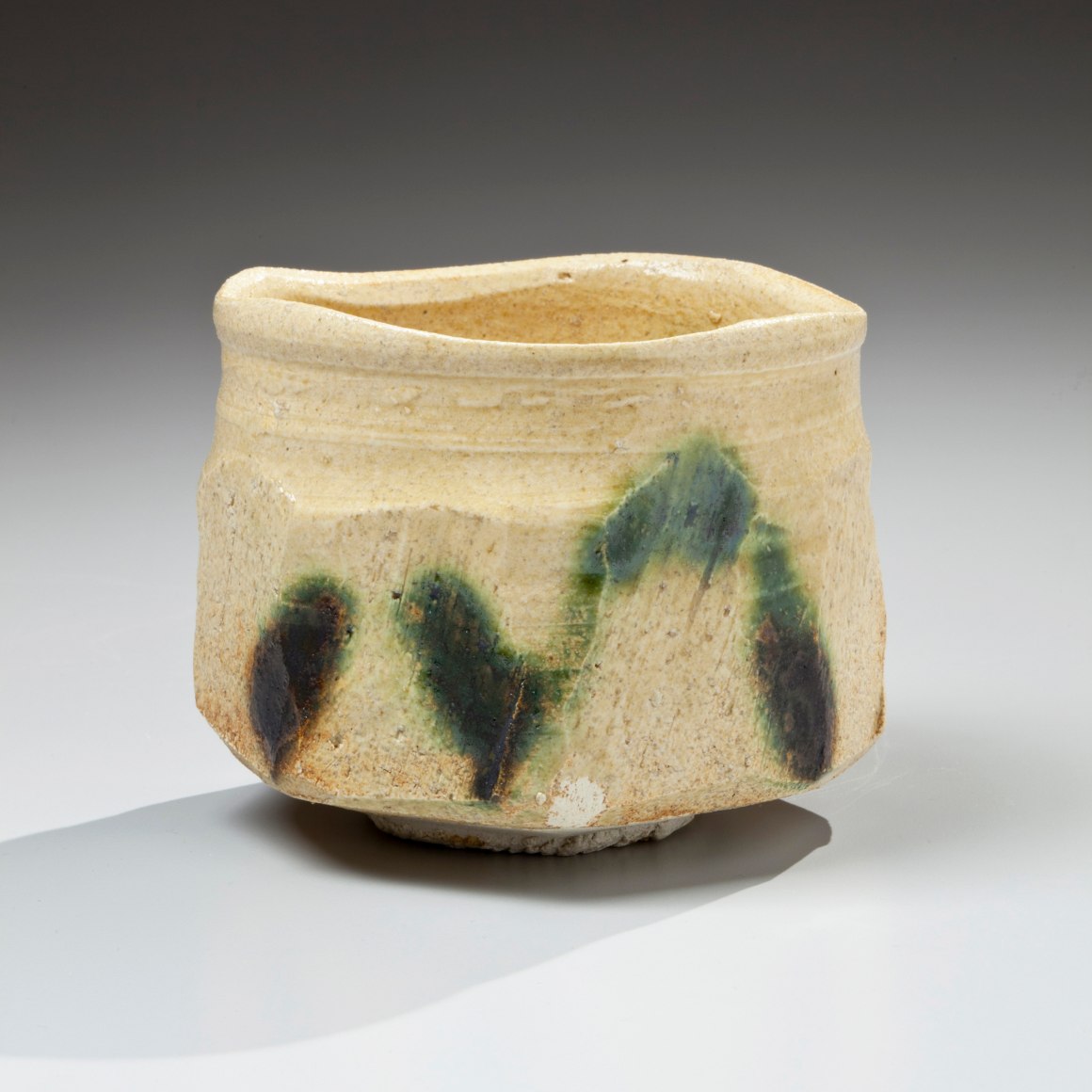 Kato, Yasukage, Kato Yasukage, Japanese, ceramics, contemporary, kiseto, yellow seto, seto, yellow, green, teabowl, chawan, glazed, glazed stoneware, stoneware, 2011