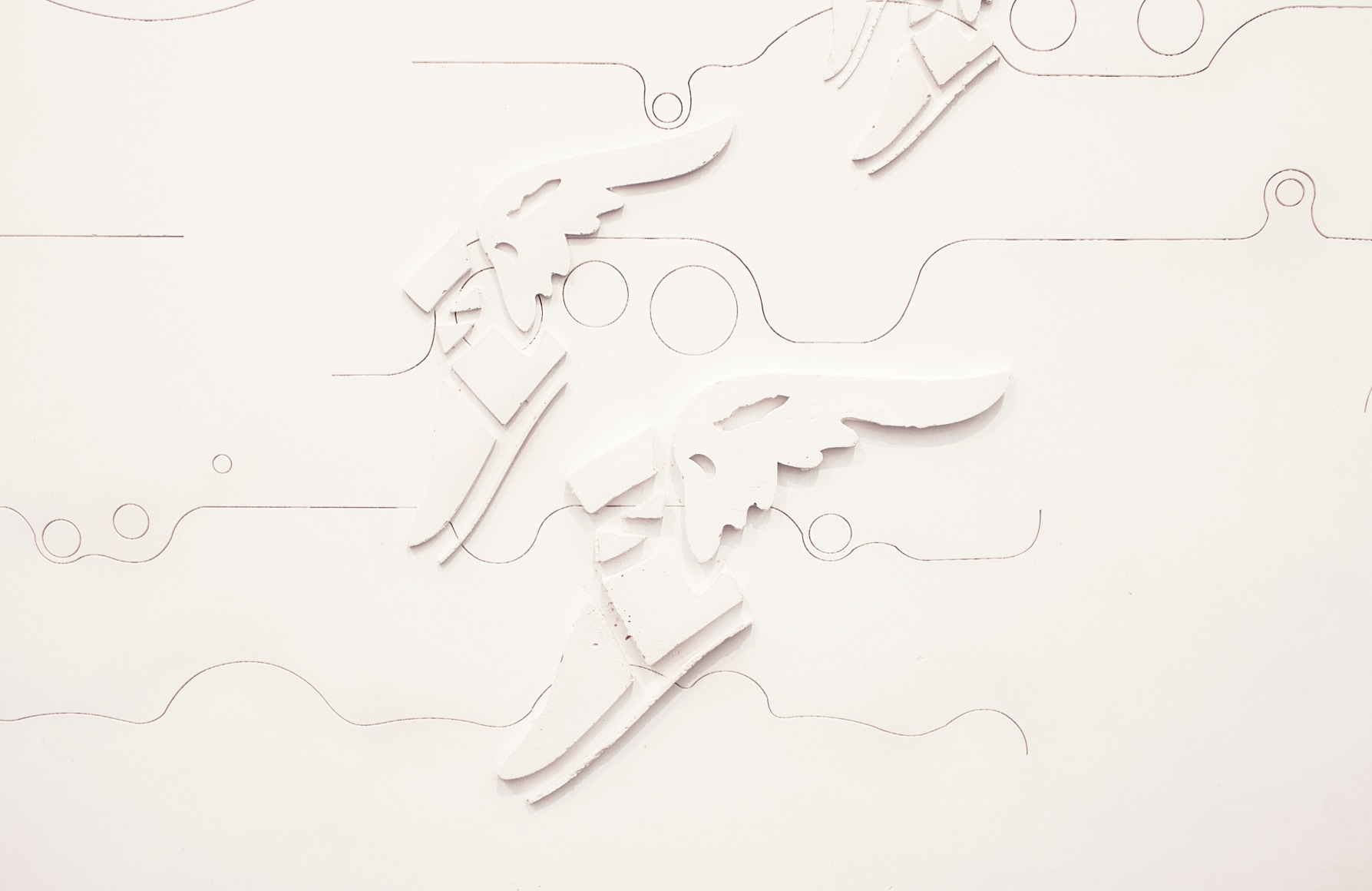Katja Larsson Mythologies (Detail), 2019 Jesmonite, marble dust, plywood 77.17 x 45.67 x 2.36 in 2/2