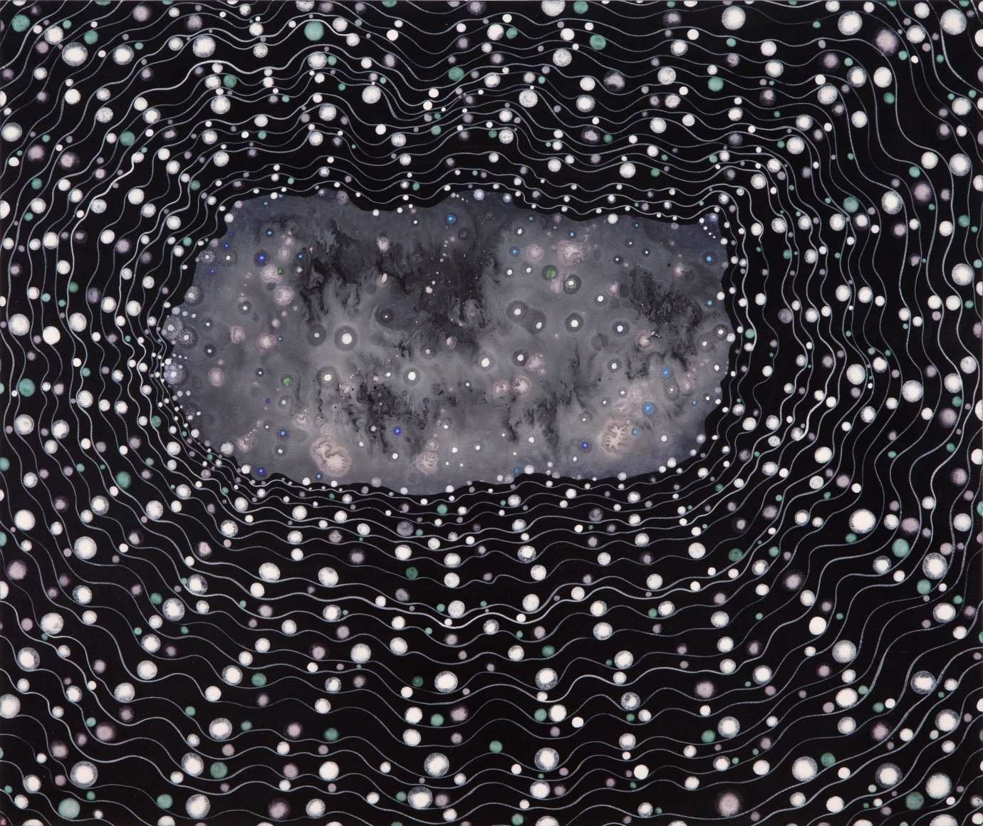 Cold Light (Firefly), 2014. Acrylic on wood panel, 20 x 24 inches