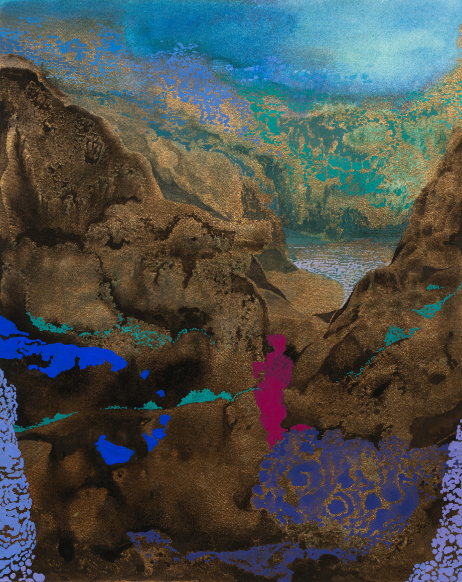 Terrain, 2025 Watercolor and gouache on paper 12 1/4 x 9 3/4 inches