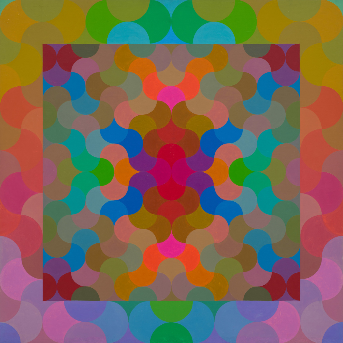 Untitled, c. 1970-71 Acrylic on canvas 66 3/8 x 66 3/8 inches