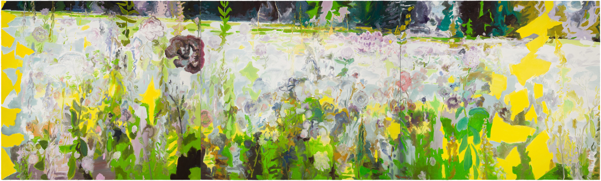 Wild Meadow, 2023-24 Oil on linen 70 x 234 inches