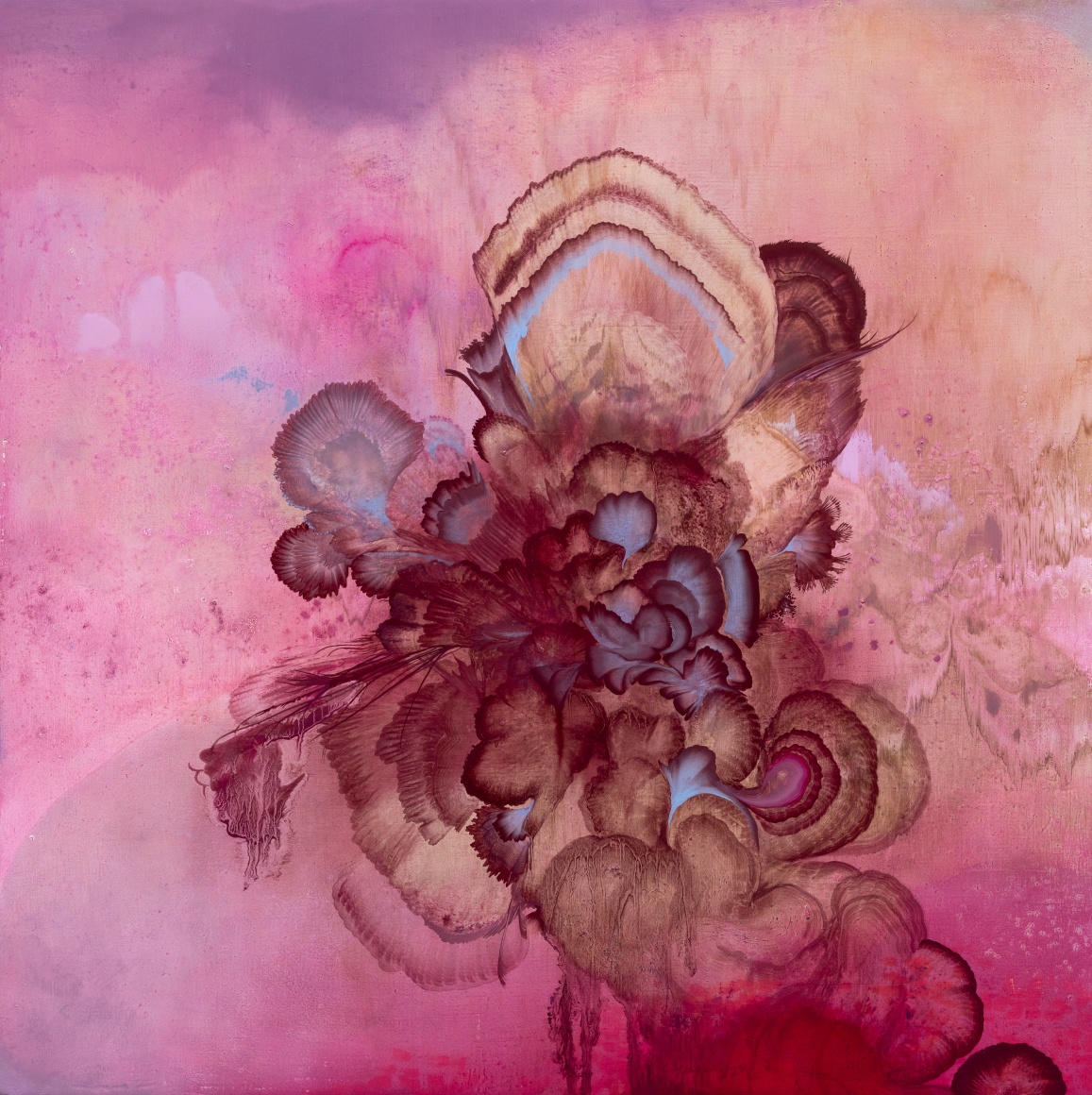 Myth of the Five Ages no. 2, 2025 Oil on wood panel 18 x 18 inches