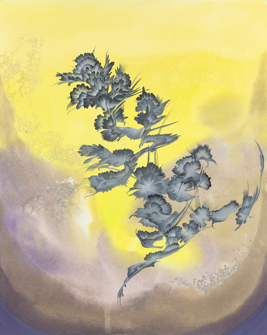 Divergence, 2025 Watercolor and gouache on paper 12 1/4 x 9 3/4 inches