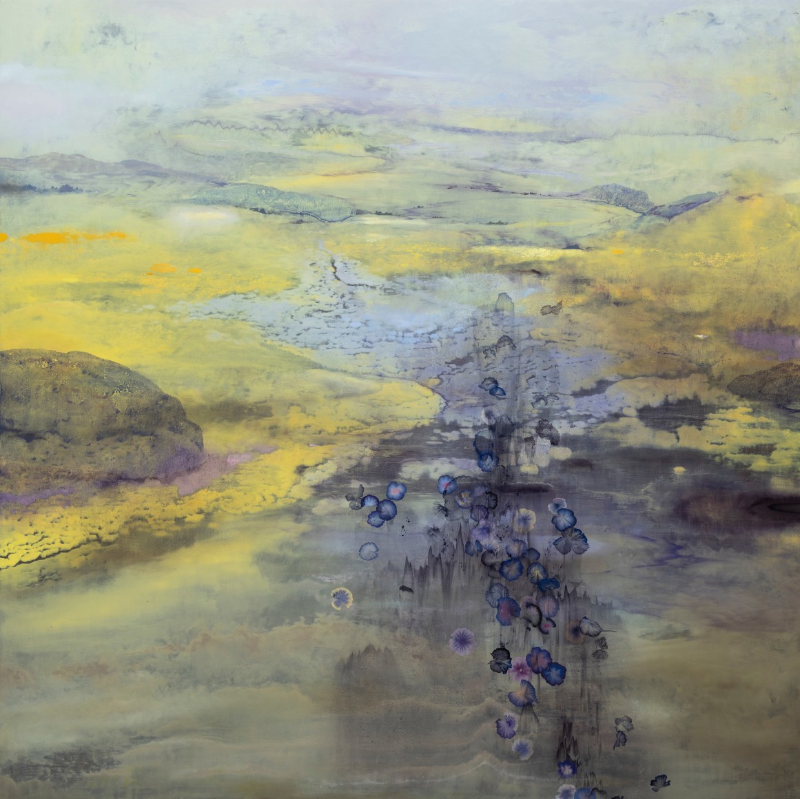 Where Joy Was Last Found, 2025 Oil on wood panel 60 x 60 inches