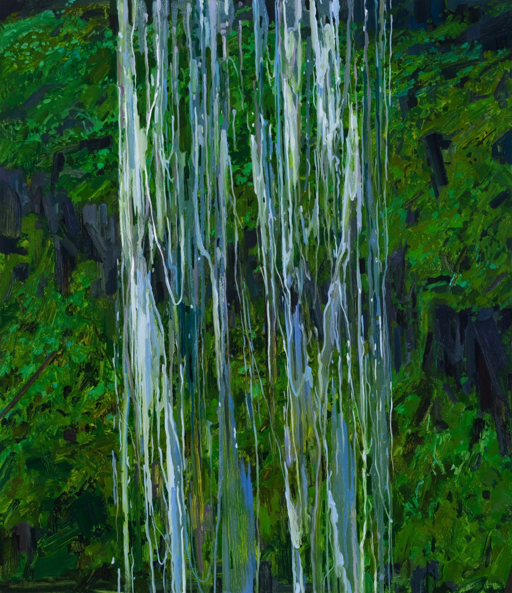 Claire Sherman Waterfall, 2024 Oil on canvas 60 x 52 inches
