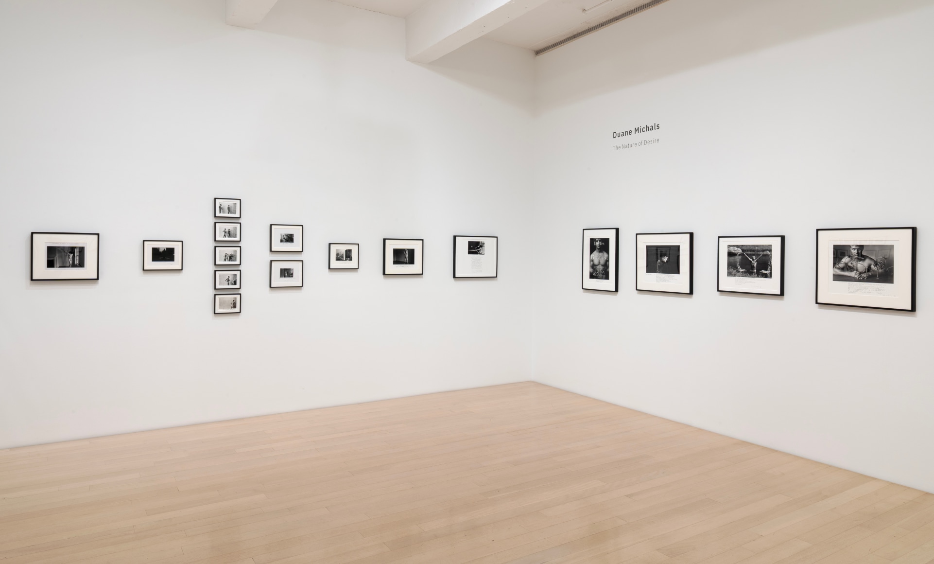 Installation view of Duane Michals: The Nature of Desire