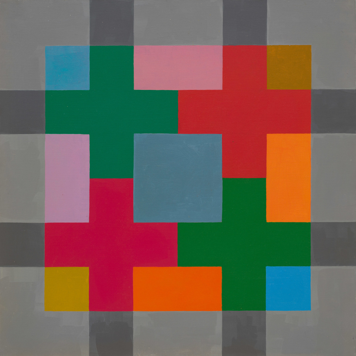 Piazza San Francesco di Paola, 1966 Oil on canvas 31 5/8 x 31 5/8 inches